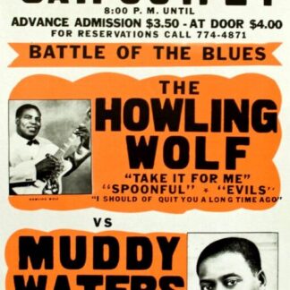 Muddy Waters / The Howling Wolf | Paradise Club | Vintage Concert Poster