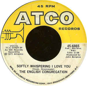 The English Congregation ‎– Softly Whispering I Love You