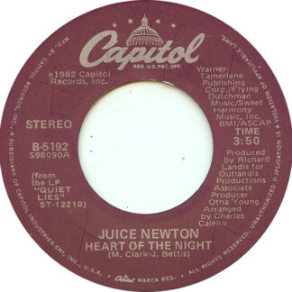 Juice Newton ‎– Heart Of The Night (7" Vinyl)