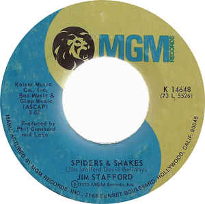Jim Stafford ‎– Spiders & Snakes