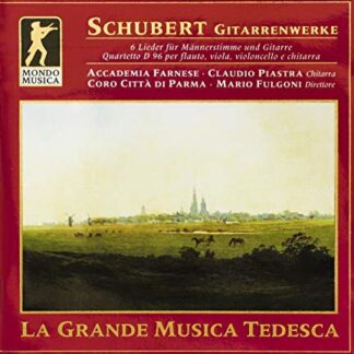 Schubert 6 Lieder For Male Voices & Guitar / Quartet D.96 For Flute Viola Cello & Guitar