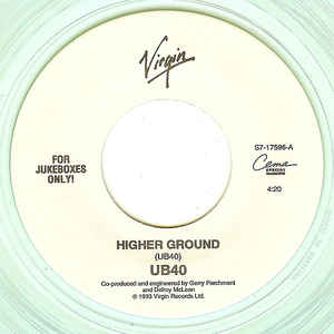 UB40 ‎– Higher Ground (7" Vinyl)