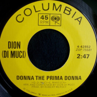Dion Di Muci – Donna The Prima Donna / You're Mine (7" Vinyl)