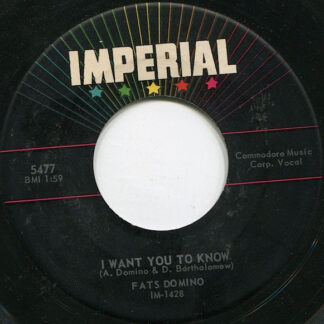 Fats Domino – I Want You To Know / The Big Beat (7" Vinyl)
