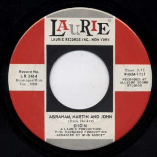 Dion – Abraham, Martin And John / Daddy Rollin' (7" Vinyl)
