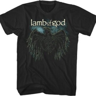 Lamb of God - Crow Logo - (Black, Adult Shirt)