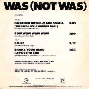 Was (Not Was) ‎– Selections From Born To Laugh At Tornadoes
