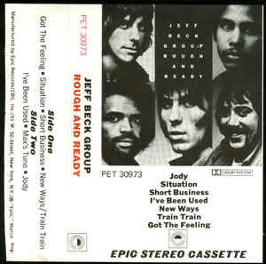 Jeff Beck Group ‎– Rough And Ready (Cassette)