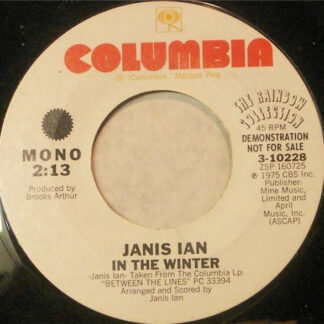 Janis Ian – In The Winter (7" Vinyl Promo)