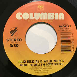 Julio Iglesias & Willie Nelson ‎– To All The Girls I've Loved Before