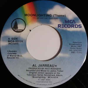 Al Jarreau ‎– Moonlighting Theme (7")