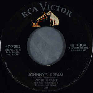 Gogi Grant With Hugo Winterhalter's Orch. And Chorus ‎– Johnny's Dream / What A Beautiful Combination
