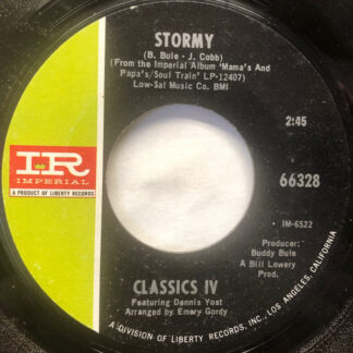 Classics IV* Featuring Dennis Yost – Stormy / 24 Hours Of Loneliness (7" Vinyl)