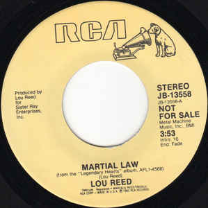 Lou Reed ‎– Martial Law