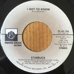 Starbuck – I Got To Know