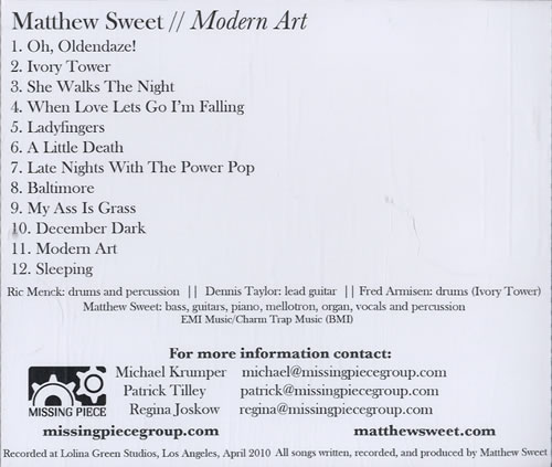 Matthew Sweet - Modern Art - Hi-Fi Hits