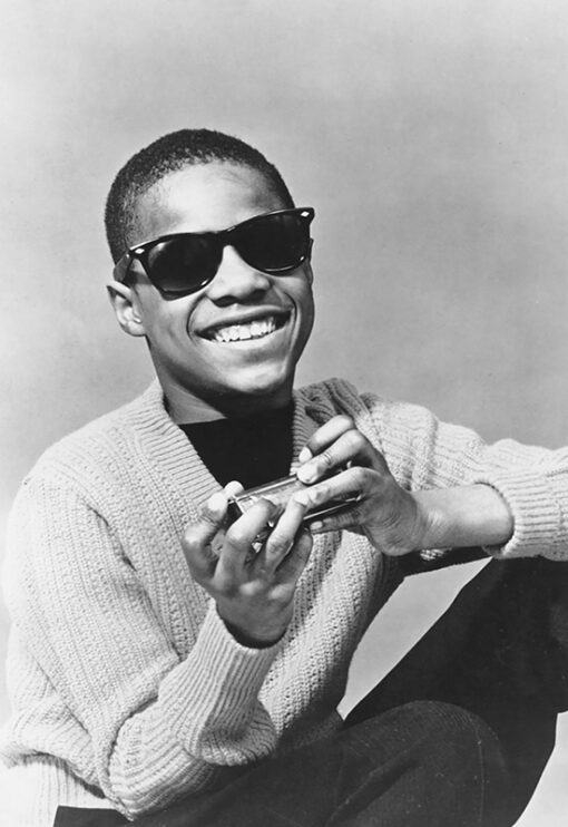 Stevie Wonder Harmonica (Poster) HiFi Hits