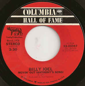 Billy Joel – Movin' Out (Anthony's Song) / Just The Way You Are (7")