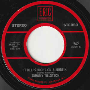 Johnny Tillotson – It Keeps Right On A-Hurtin' / Talk Back Trembling Lips (7")