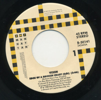 Vixen – Edge Of A Broken Heart (7")