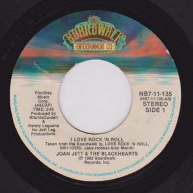 Joan Jett & The Blackhearts – I Love Rock 'N Roll/ You Don't Know What You've Got (7" Vinyl)