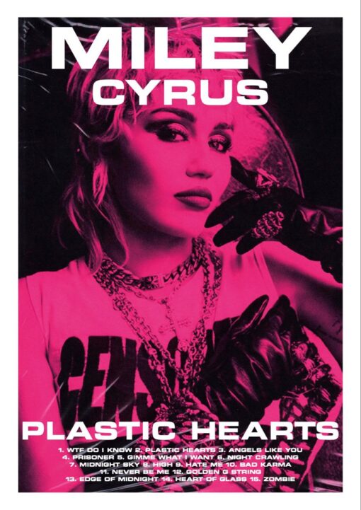 Miley Cyrus  Plastic Hearts (Poster) - Hi-Fi Hits