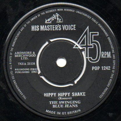 Swinging Blue Jeans, The – Hippy Hippy Shake (UK Pressing) (7")