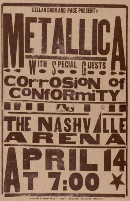 Metallica | Nashville Arena (Poster)