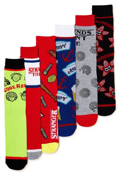 Stranger Things - 6 Pair CREW SOCKS