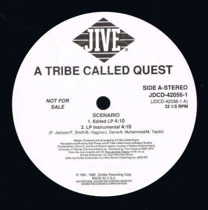 A Tribe Called Quest – Scenario (Vinyl, 12", Promo)