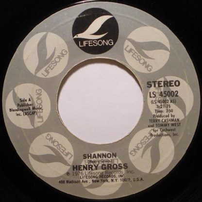 Henry Gross – Shannon / Pokey (7" Vinyl)