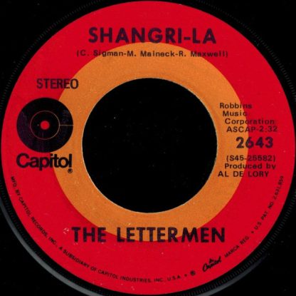 Lettermen, The – Shangri-La / When Summer Ends (7" Vinyl)