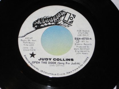 Judy Collins – Open The Door (Song For Judith) / Innisfree (7" Vinyl Promo)