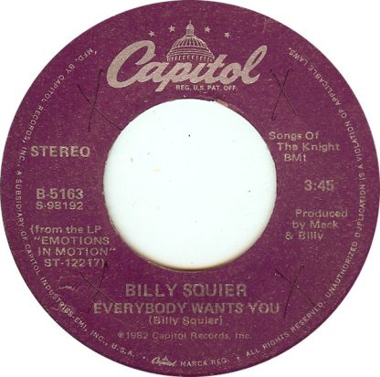 Billy Squier – Everybody Wants You / Keep Me Satisfied (7" Vinyl)