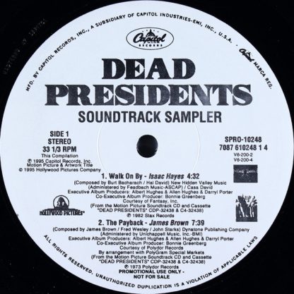 Various – Dead Presidents Soundtrack Sampler (Vinyl)