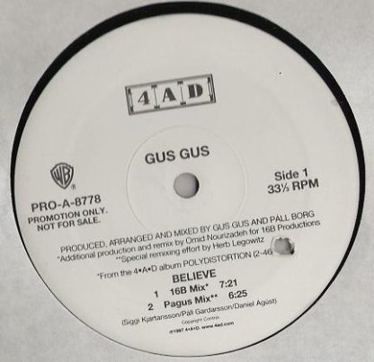 Gus Gus – Believe (Vinyl)