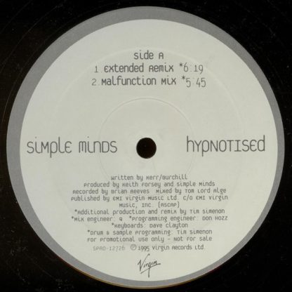 Simple Minds – Hypnotised (Vinyl, 12", Promo)