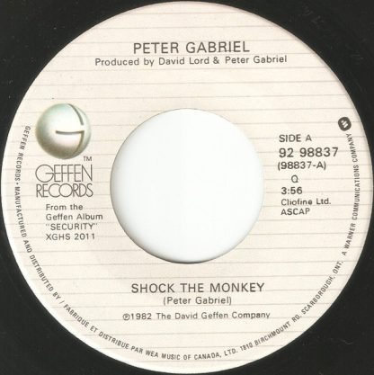 Peter Gabriel – Shock The Monkey / Soft Dog (7" Vinyl)