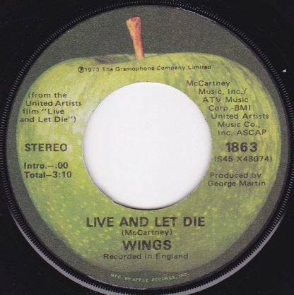 Wings  – Live And Let Die/I Lie Around (7" Vinyl)