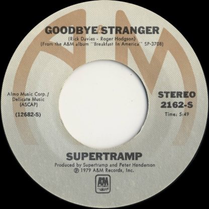 Supertramp – Goodbye Stranger/Even In The Quietest Moments (7" Vinyl)