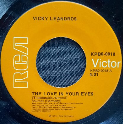 Vicky Leandros – The Love In Your Eyes / You Answer My Prayer (7" Vinyl)