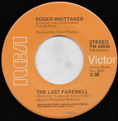 Roger Whittaker – The Last Farewell/Paradise (7" Vinyl)