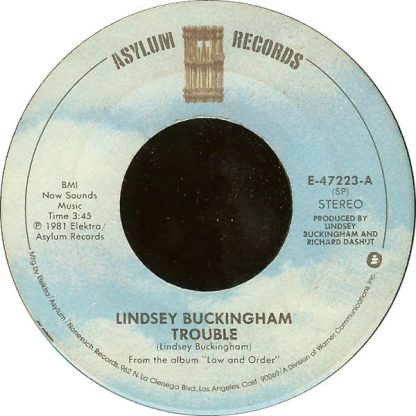 Lindsey Buckingham – Trouble/Mary Lee Jones (7" Vinyl)