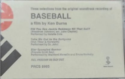 Various – Three Selections From The Original Soundtrack Recording Of Baseball (A Film By Ken Burns) (Cassette)