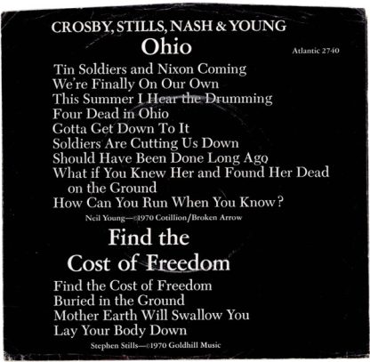 Crosby, Stills, Nash & Young – Ohio / Find The Cost Of Freedom (7" Vinyl)