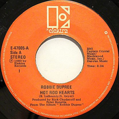 Robbie Dupree – Hot Rod Hearts/Love Is A Mystery (7" Vinyl)