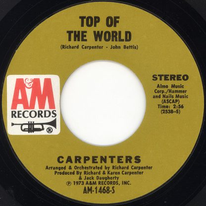 Carpenters – Top Of The World / Heather (7" Vinyl)