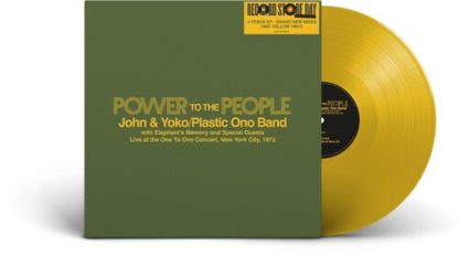 JOHN & YOKO / PLASTIC ONO BAND / ELEPHANT'S MEMORY - Power To The People: Live at the One To One Concert, New York City 1972 (RSD Exclusive, Extended Play, 180 Gram Vinyl, Colored Vinyl, Yellow)