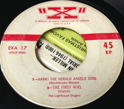 Lighthouse Singers, The – Christmas Carols, Volume I (7" Vinyl)
