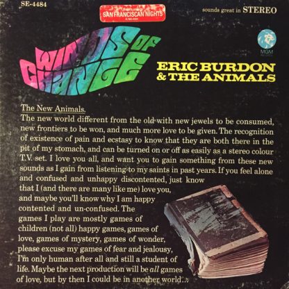 Eric Burdon & The Animals – Winds Of Change (Vinyl)